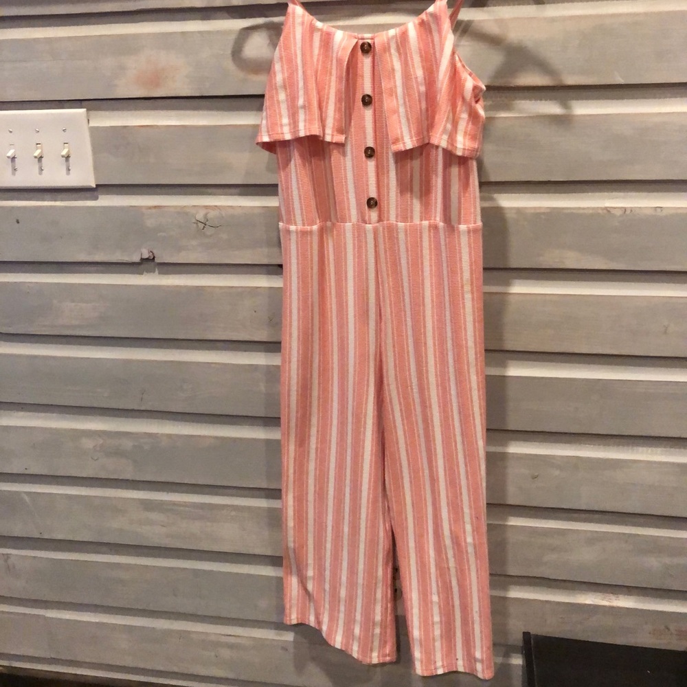 Pink and white lovely dress/romper